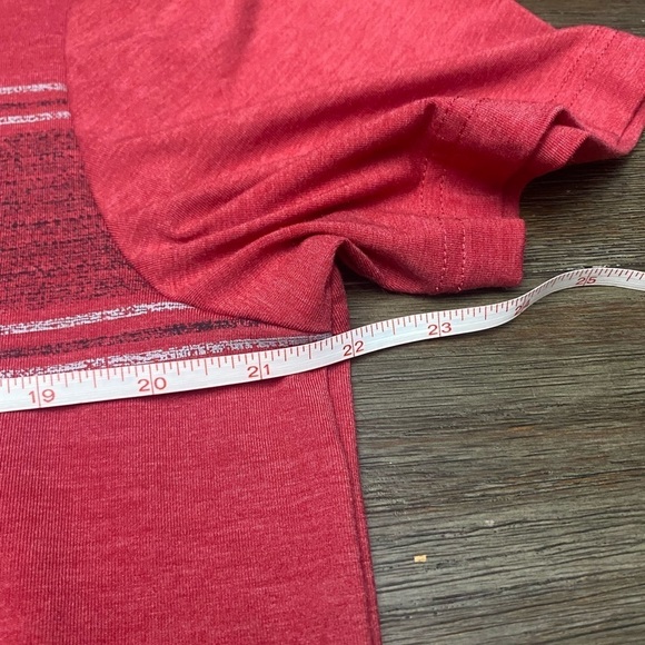 George Men’s Print Polo Shirt, Size Medium Red Short Sleeve - Picture 6 of 9